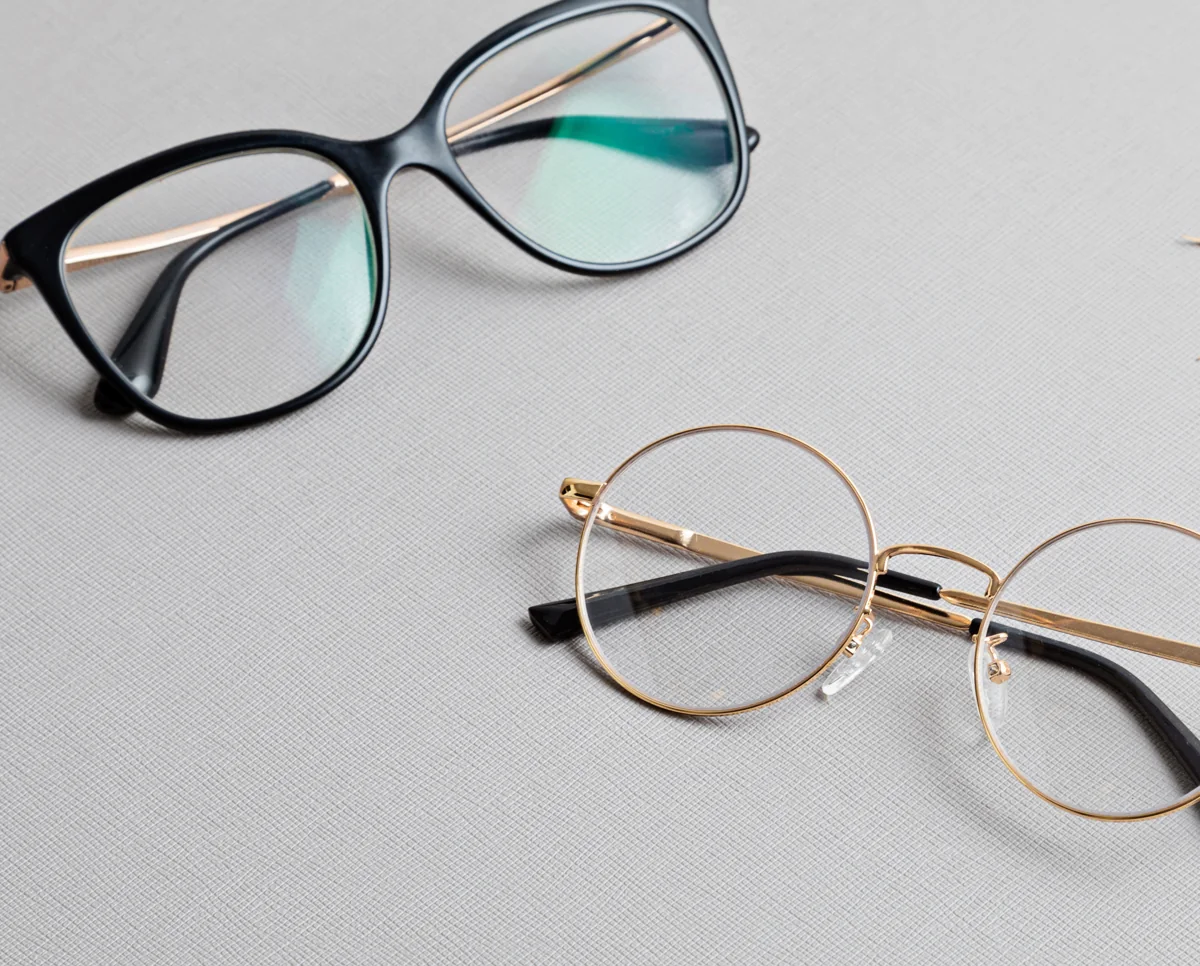 Eyeglass frames, illustrative photography
